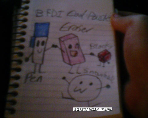 Blocky Platinum Pen