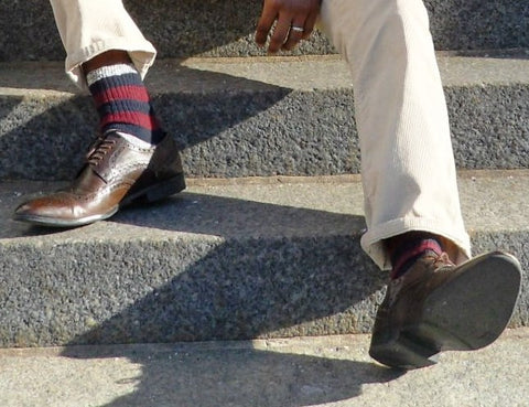 Braced Canvas Socks